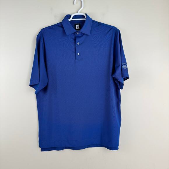 FootJoy Other - FootJoy Polo Shirt Men's L Blue Performance Outdoors Golf Preppy FJ Course Logo
